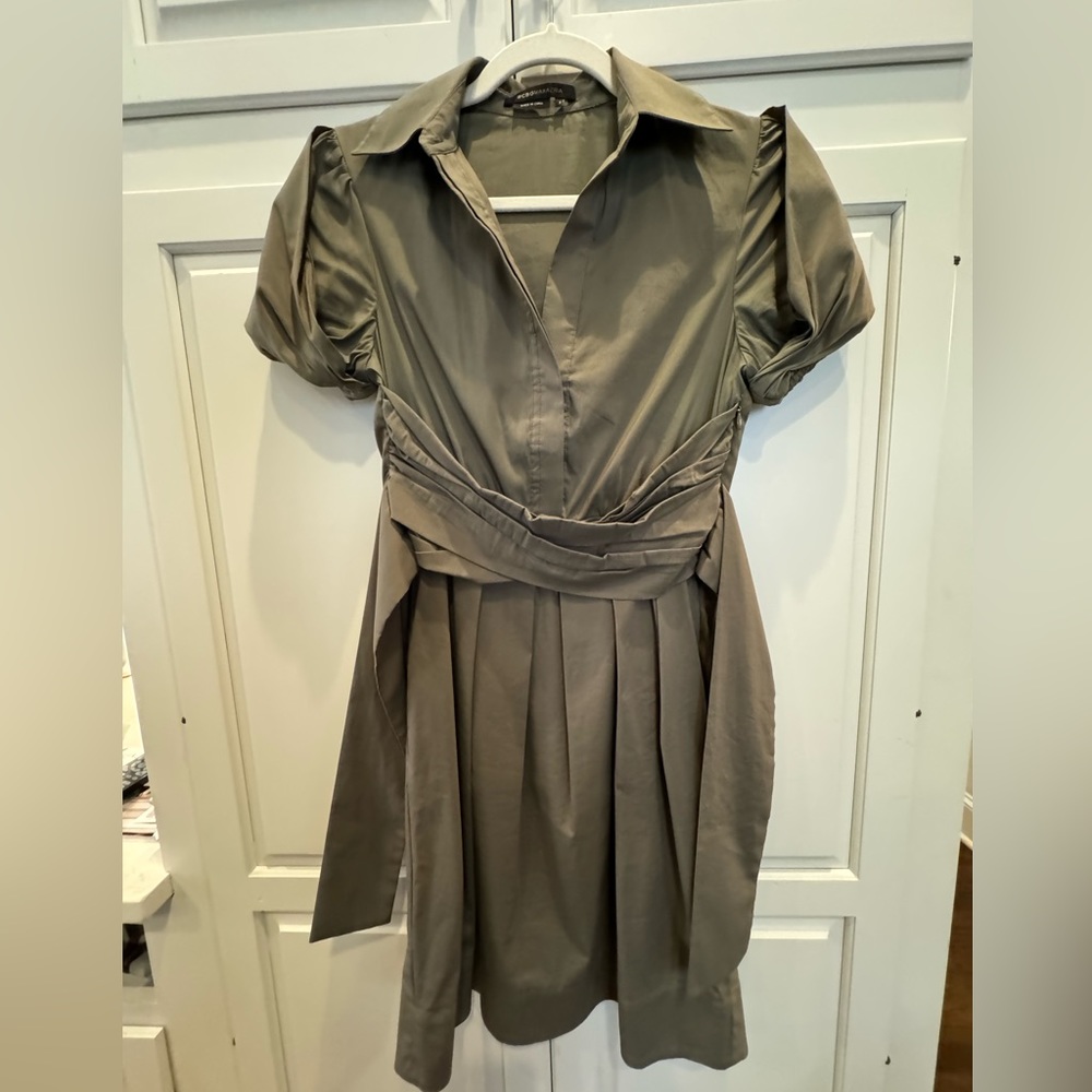 BCBGMaxAzria Taupe Mini Dress Size 2